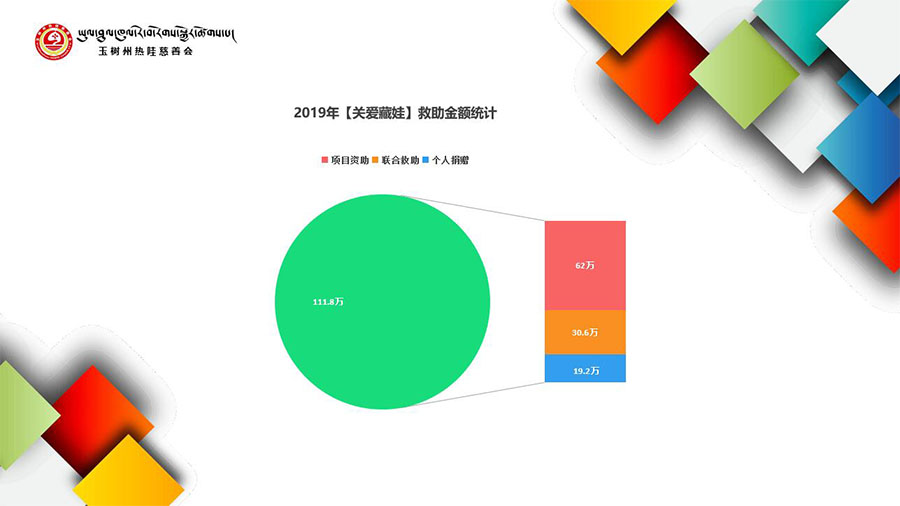 2019年【关爱藏娃】救助金额统计